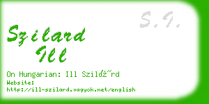 szilard ill business card